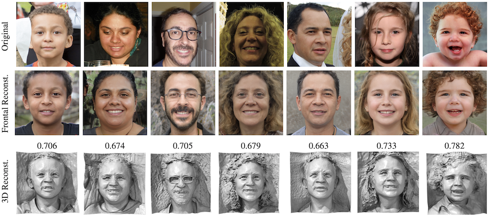 sample reconstructed face image