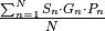 \frac{\sum_{n=1}^{N} S_n \cdotp G_n  \cdotp P_n}{N}