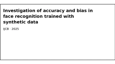 Investigation of accuracy and bias in face recognition trained with synthetic data featured image